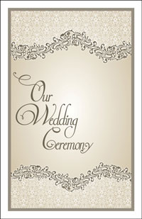 Wedding Program Cover Template 4A - Graphic 1